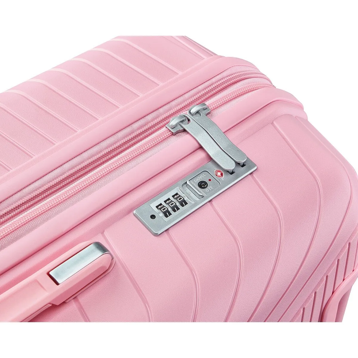 4 Piece Luggage Sets with Adjustable Handle and TSA Lock, Expandable Suitcase with Zippered Pocket (14/20/24/28)
