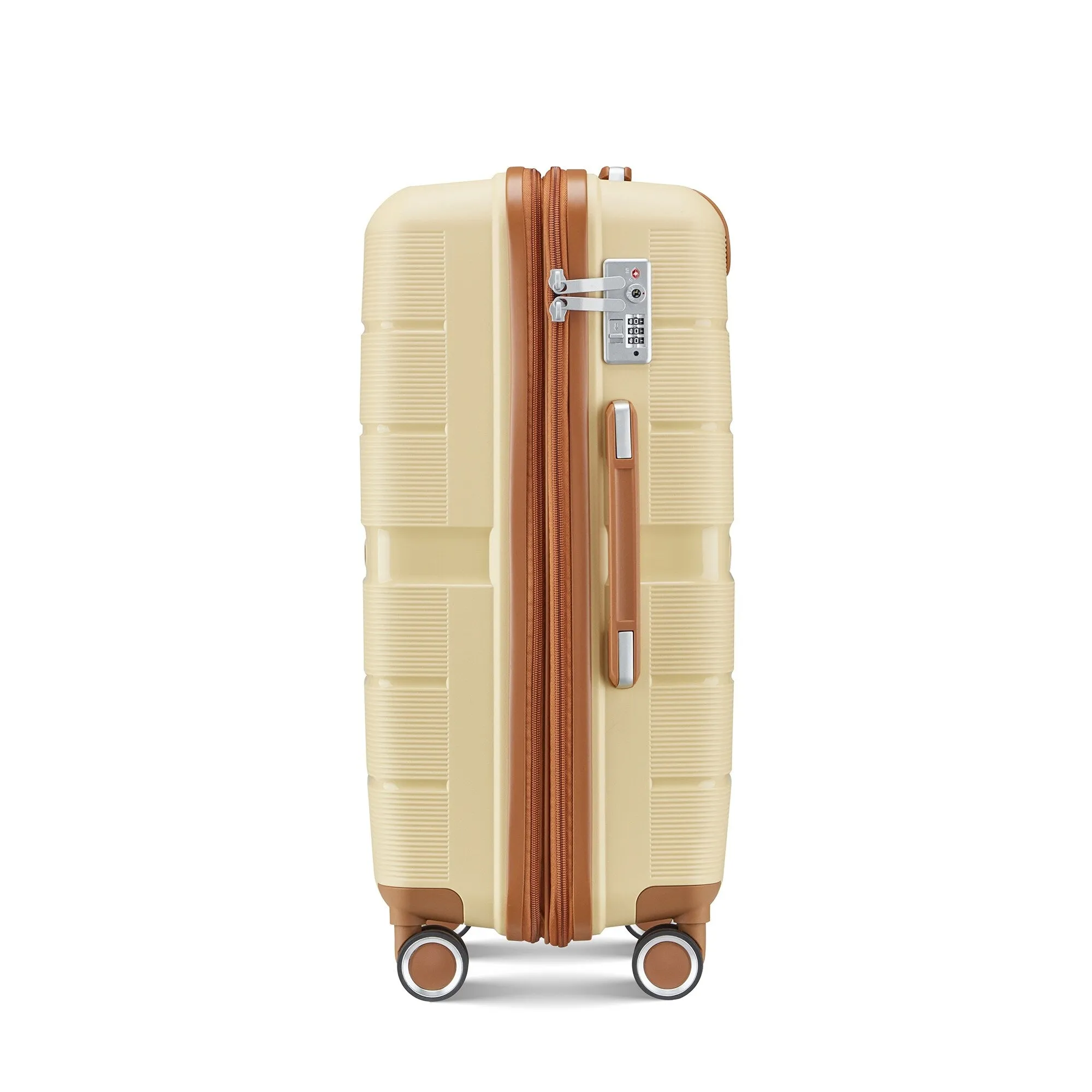 4 Piece Luggage Sets with Adjustable Handle and TSA Lock, Expandable Suitcase with Zippered Pocket (14/20/24/28)