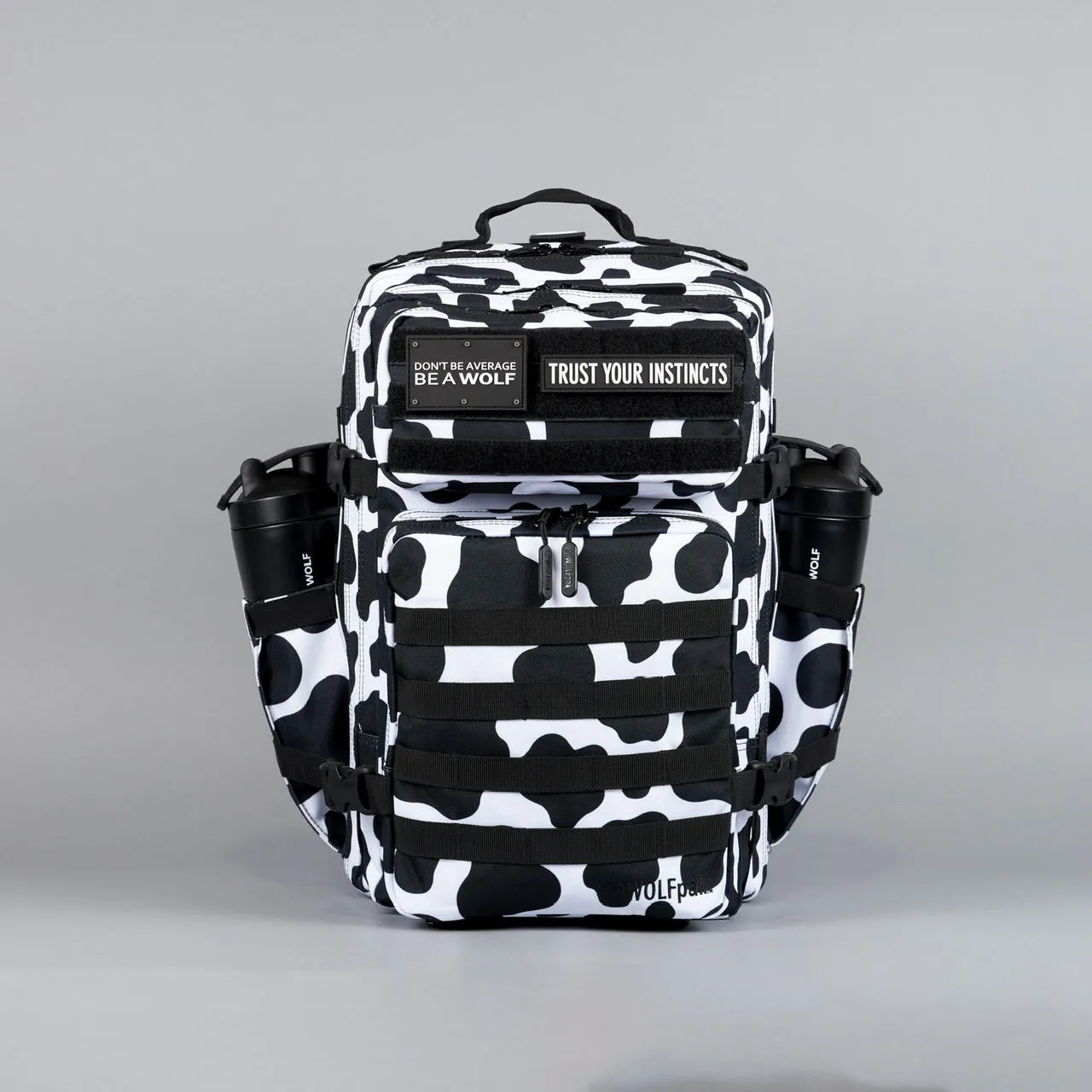 45L Backpack Black White Cow (SALE)