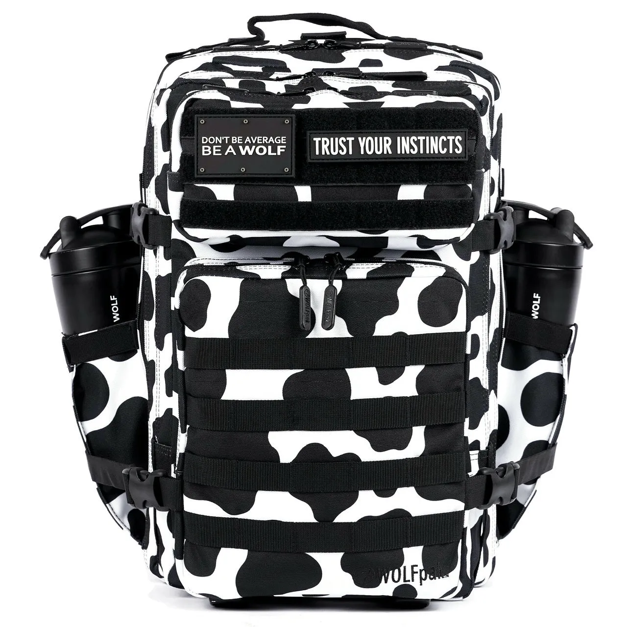 45L Backpack Black White Cow (SALE)