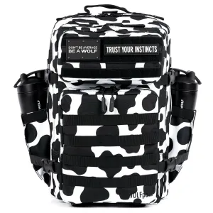 45L Backpack Black White Cow (SALE)