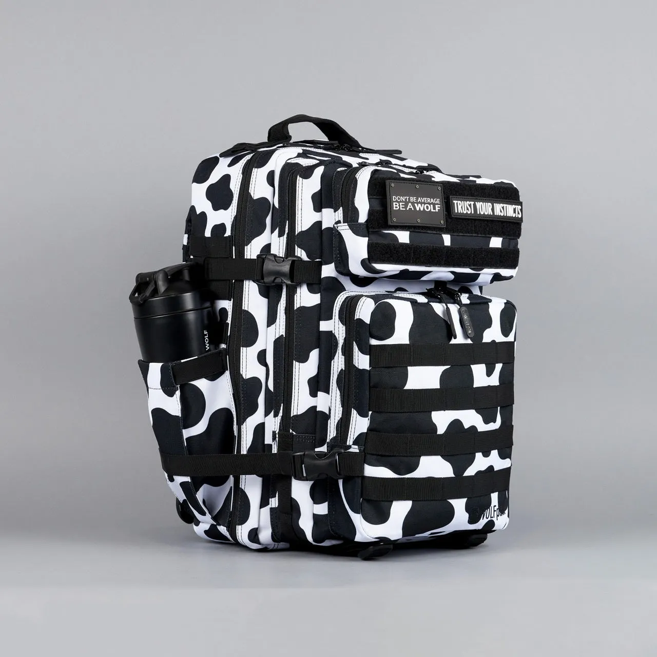 45L Backpack Black White Cow (SALE)