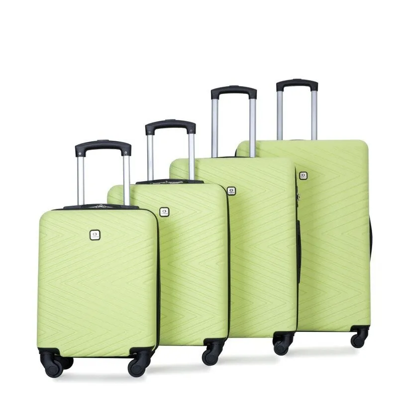 4PCS ABS Lightweight Suitcase Luggage Set with Rotating Wheels,24" and 28" with TSA Lock