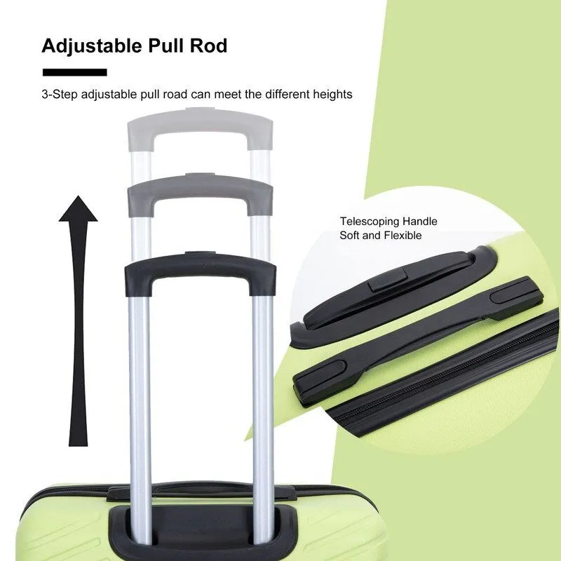 4PCS ABS Lightweight Suitcase Luggage Set with Rotating Wheels,24" and 28" with TSA Lock