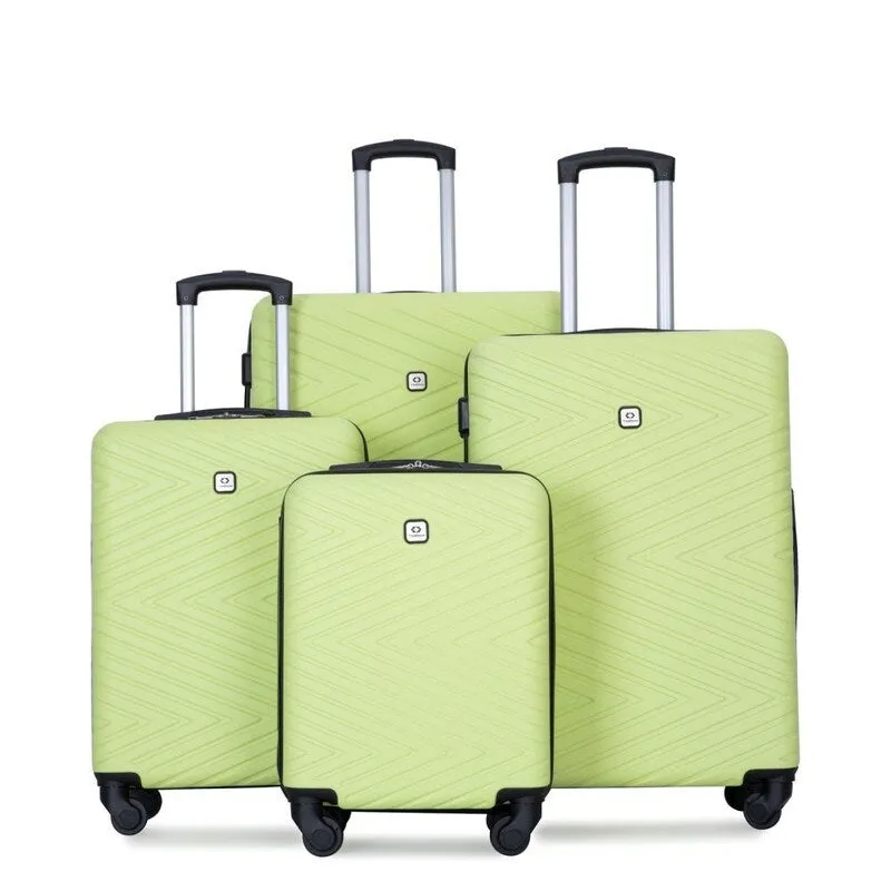 4PCS ABS Lightweight Suitcase Luggage Set with Rotating Wheels,24" and 28" with TSA Lock