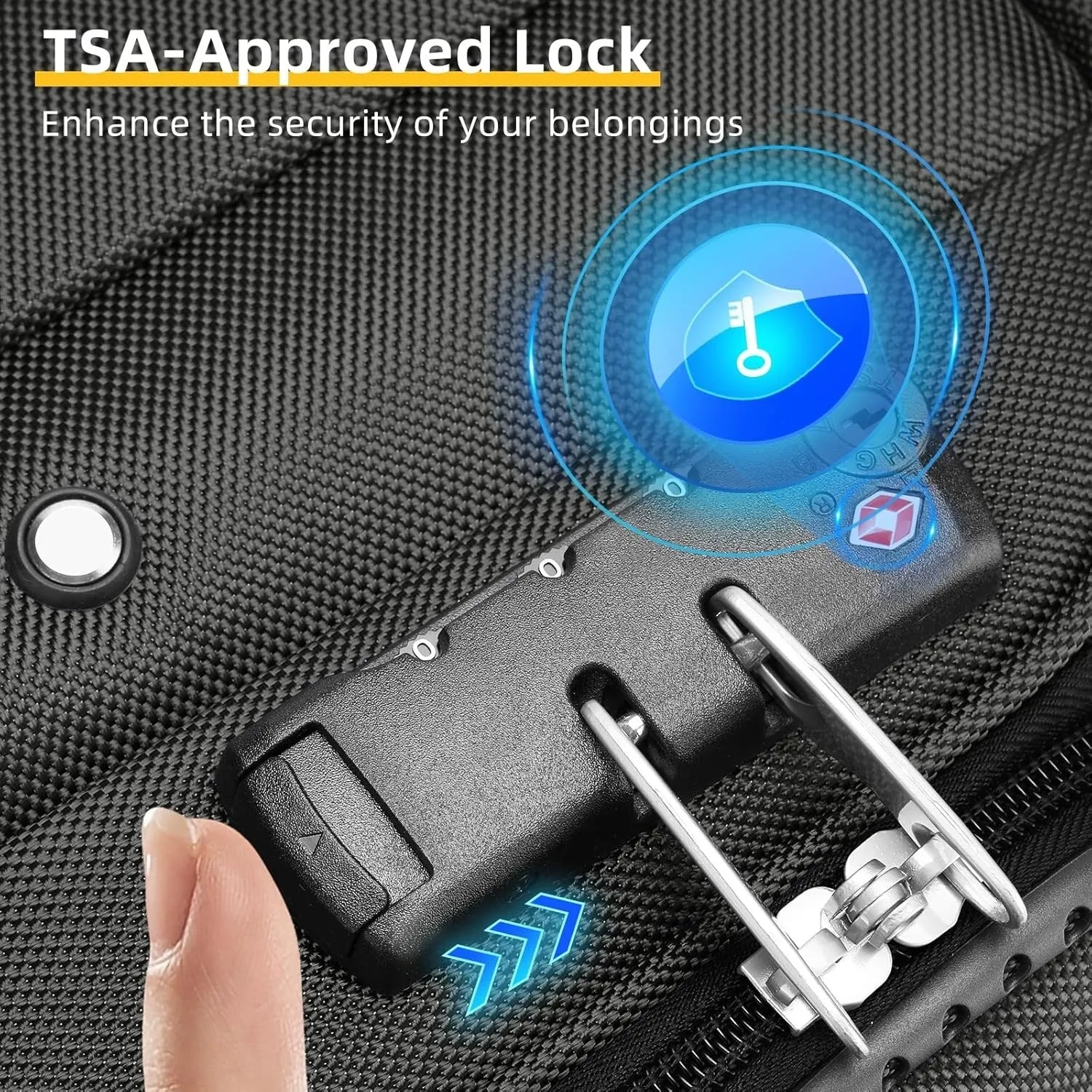 5 Pcs Softside Expandable Suitcases Set with Spinner Wheels & TSA Lock