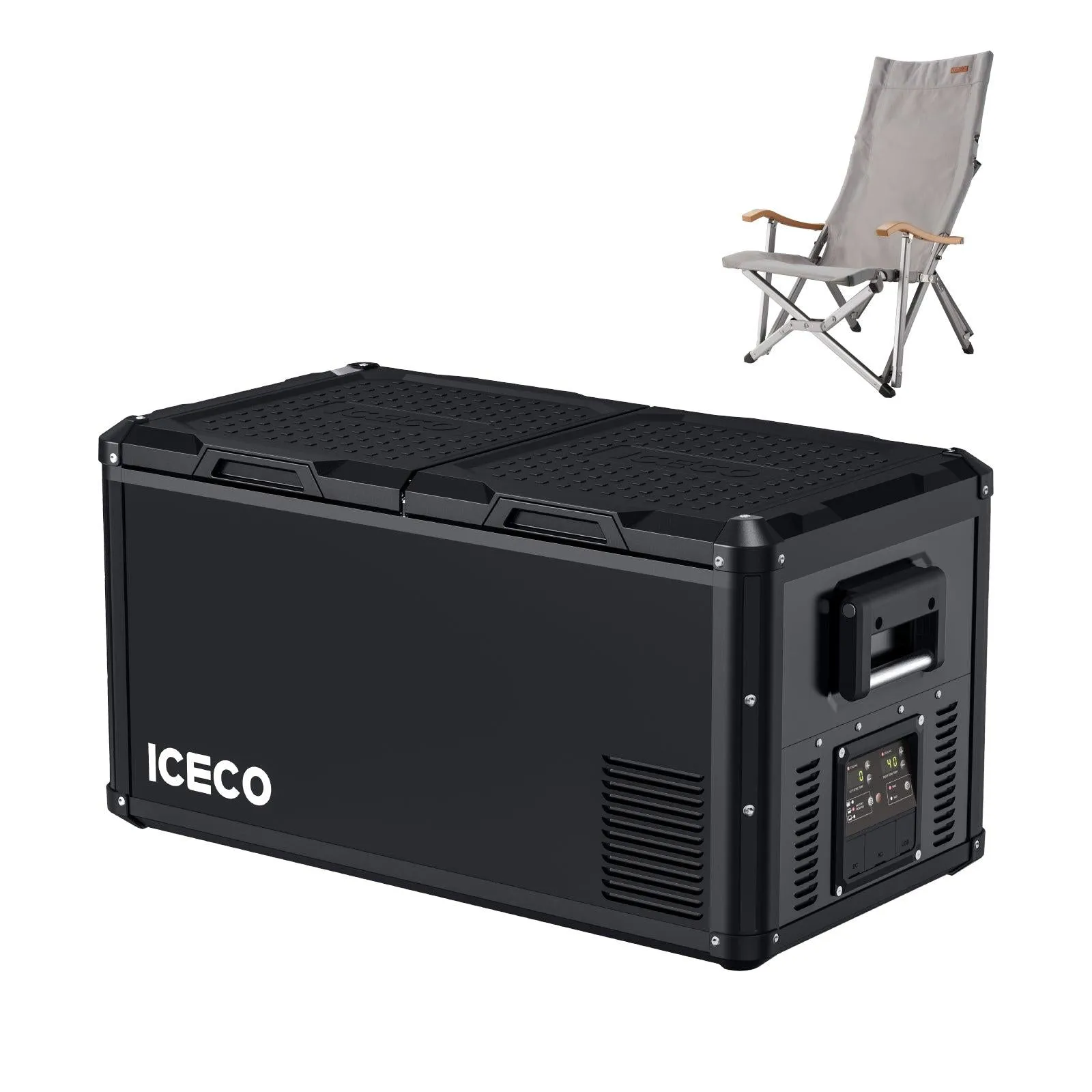 79.2QT VL75ProD 12V Heavy Duty Freezer with Hi1600L High Back Chair| ICECO
