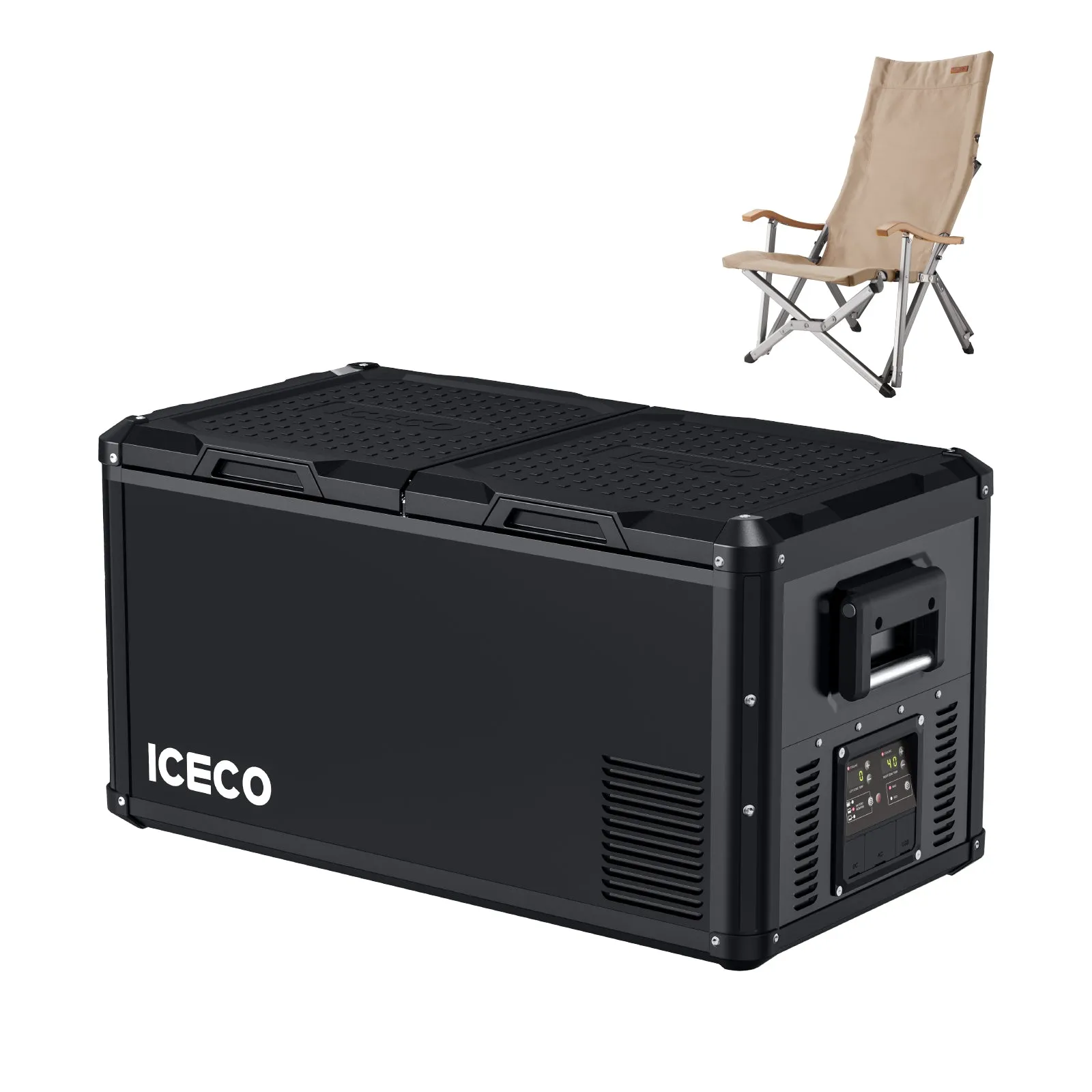 79.2QT VL75ProD 12V Heavy Duty Freezer with Hi1600L High Back Chair| ICECO