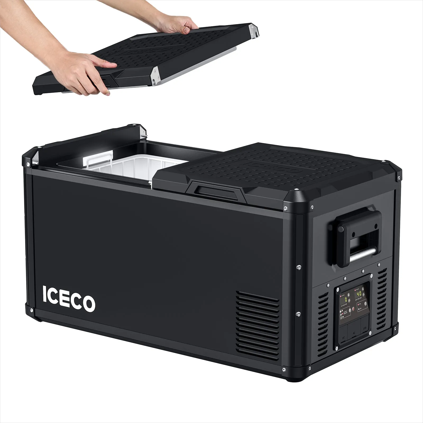 79.2QT VL75ProD Fridge Freezer with Camping Cot | ICECO
