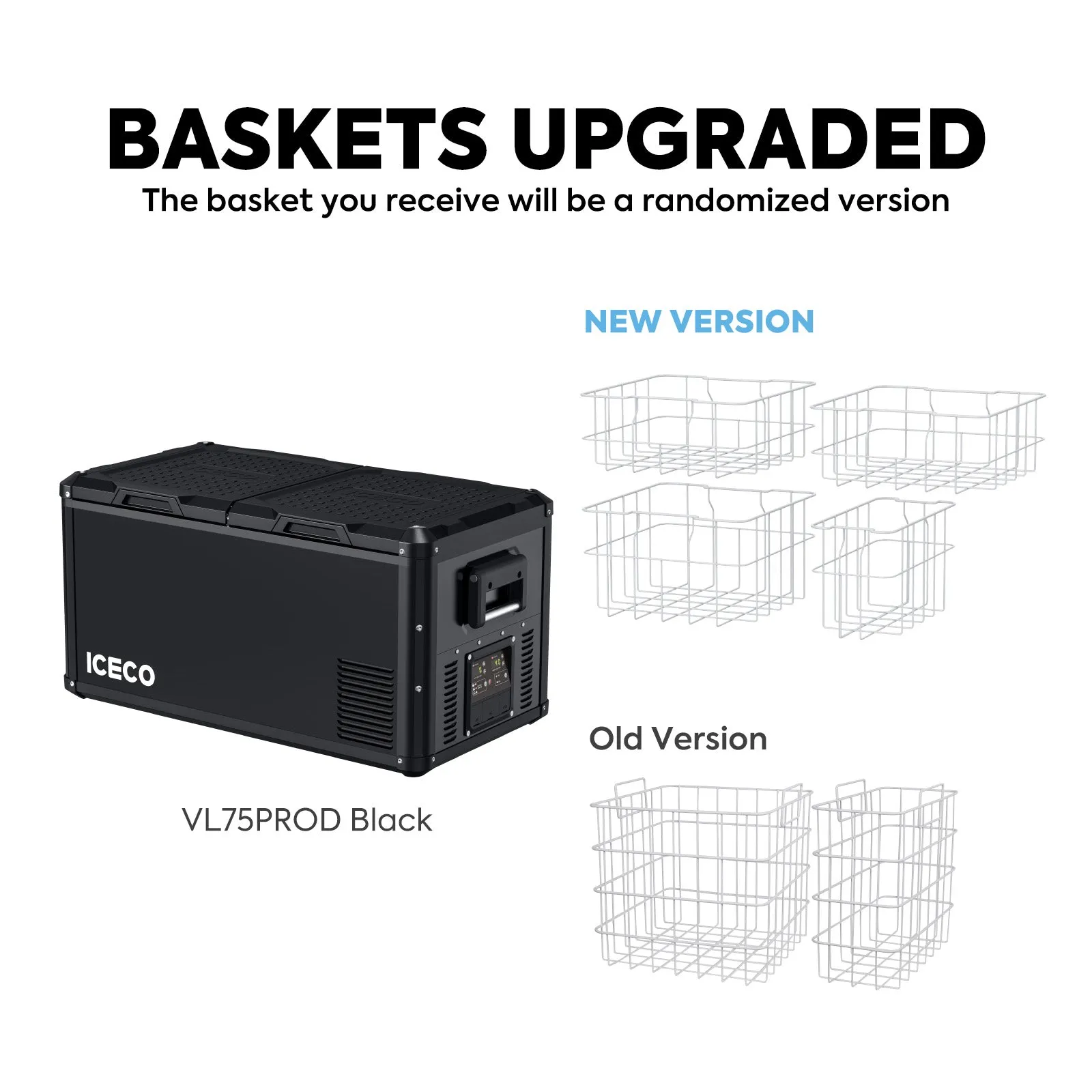 79.2QT VL75ProD Fridge Freezer with Camping Cot | ICECO