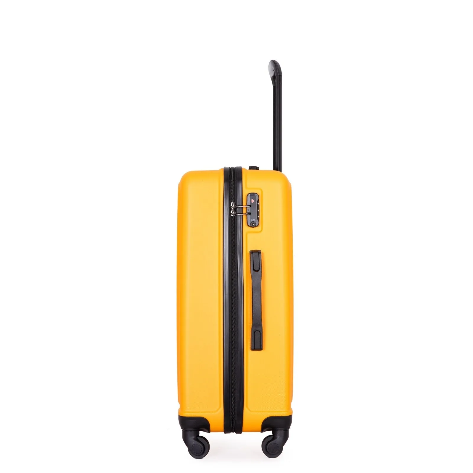 ABS 3 Piece Luggage Sets with TSA Lock and 2 Hooks, (20/24/28) Lightweight Suitcase with Spinner Wheels and Adjustable Pull Rod