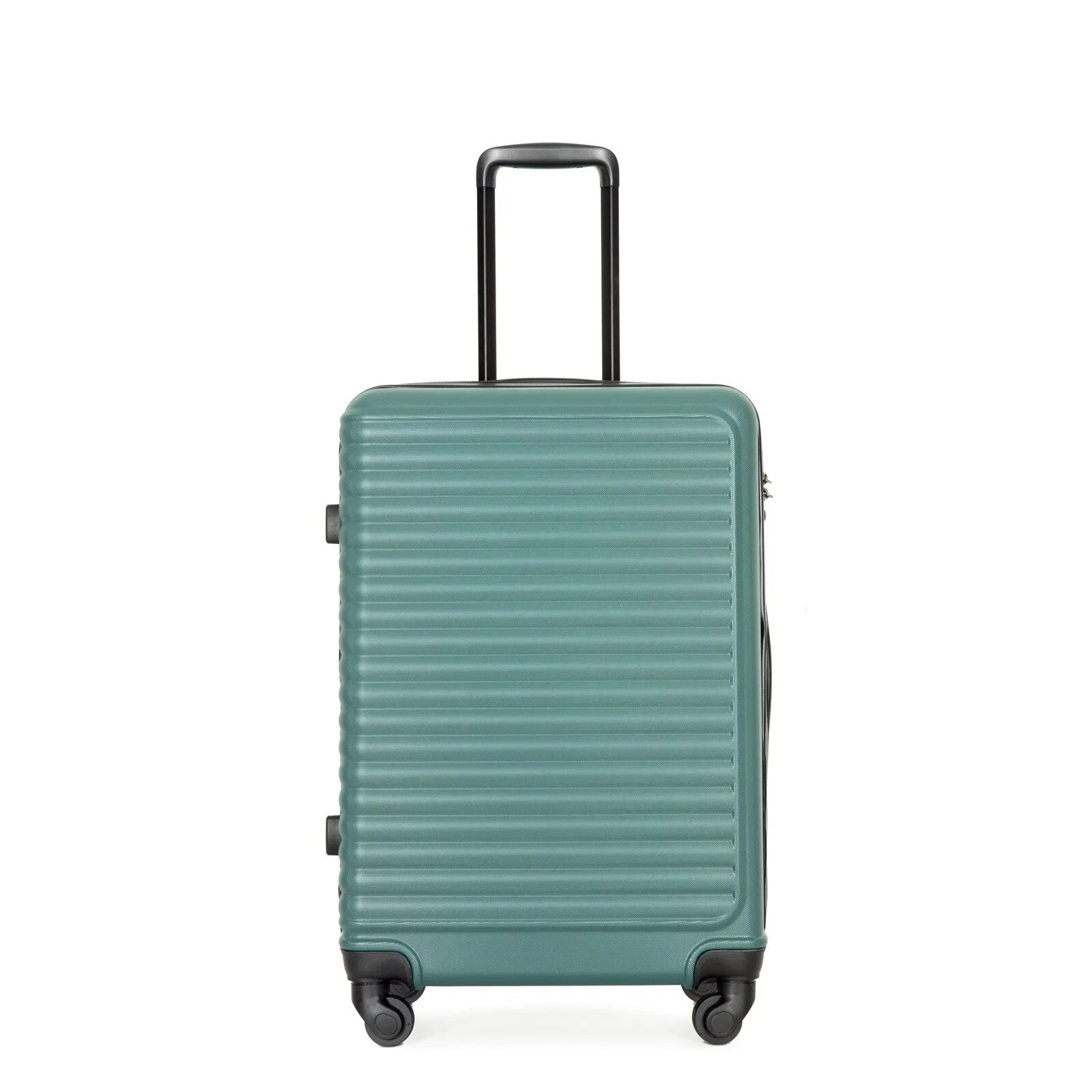 ABS 3 Piece Luggage Sets with TSA Lock and 2 Hooks, (20/24/28) Lightweight Suitcase with Spinner Wheels and Adjustable Pull Rod