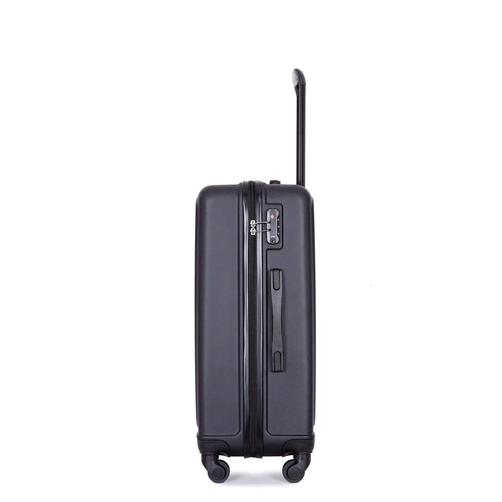 ABS 3 Piece Luggage Sets with TSA Lock and 2 Hooks, (20/24/28) Lightweight Suitcase with Spinner Wheels and Adjustable Pull Rod