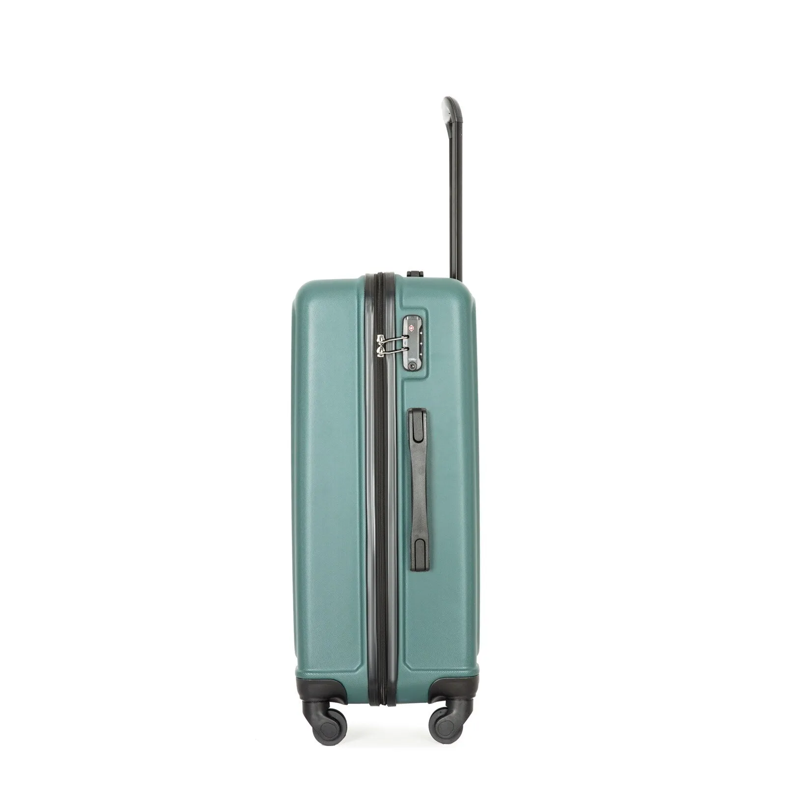 ABS 3 Piece Luggage Sets with TSA Lock and 2 Hooks, (20/24/28) Lightweight Suitcase with Spinner Wheels and Adjustable Pull Rod