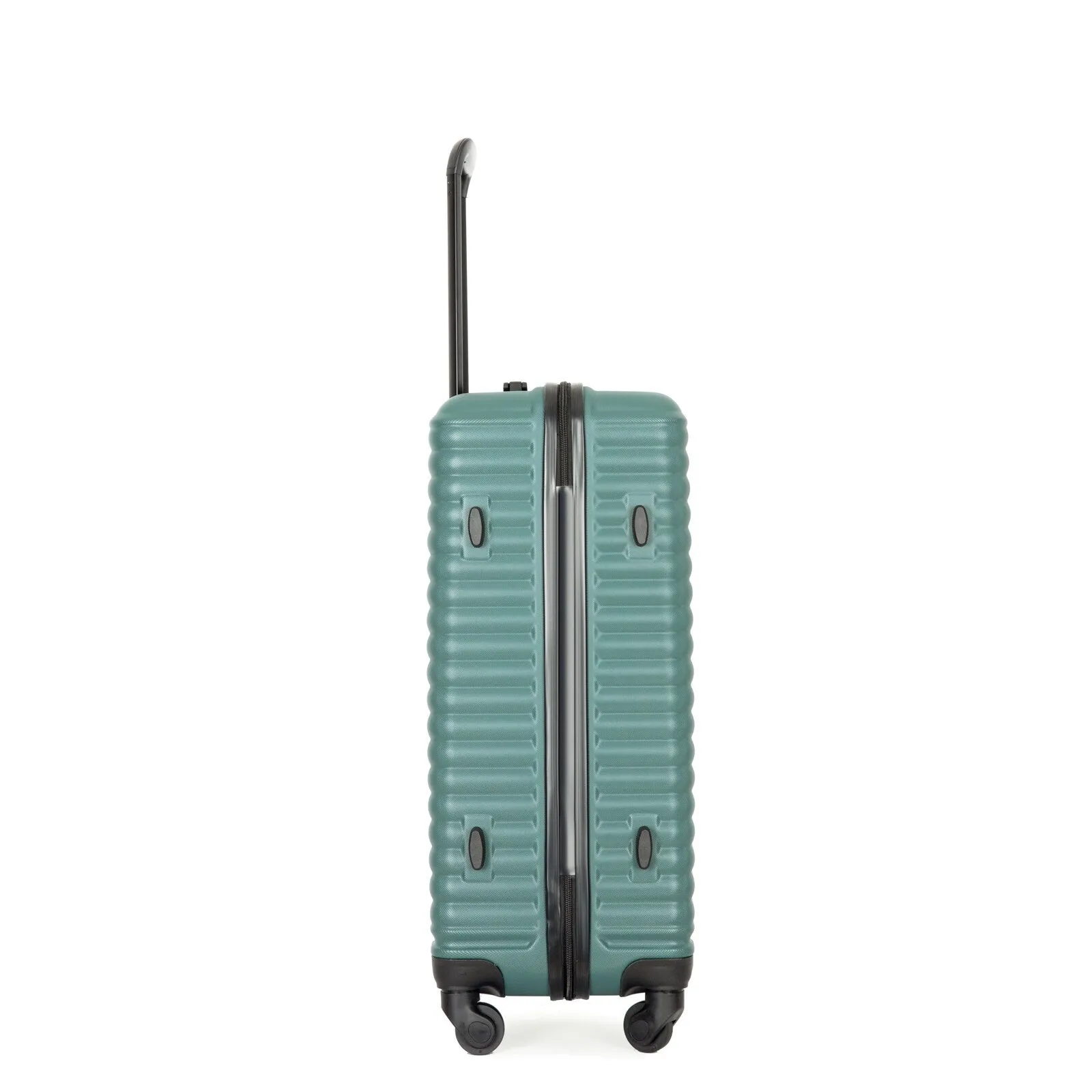 ABS 3 Piece Luggage Sets with TSA Lock and 2 Hooks, (20/24/28) Lightweight Suitcase with Spinner Wheels and Adjustable Pull Rod