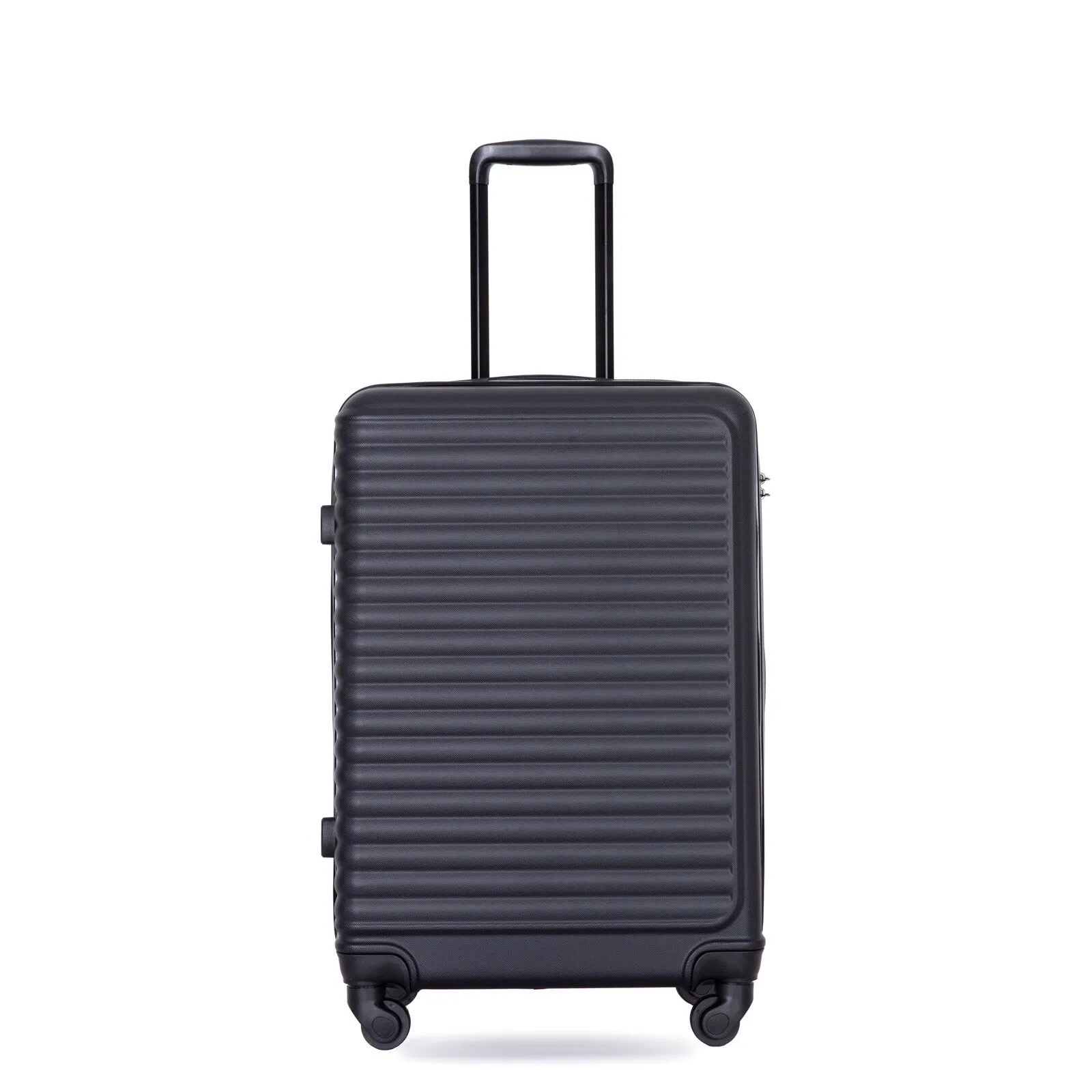 ABS 3 Piece Luggage Sets with TSA Lock and 2 Hooks, (20/24/28) Lightweight Suitcase with Spinner Wheels and Adjustable Pull Rod
