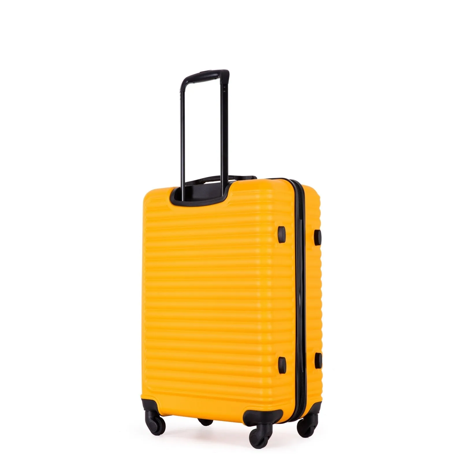ABS 3 Piece Luggage Sets with TSA Lock and 2 Hooks, (20/24/28) Lightweight Suitcase with Spinner Wheels and Adjustable Pull Rod