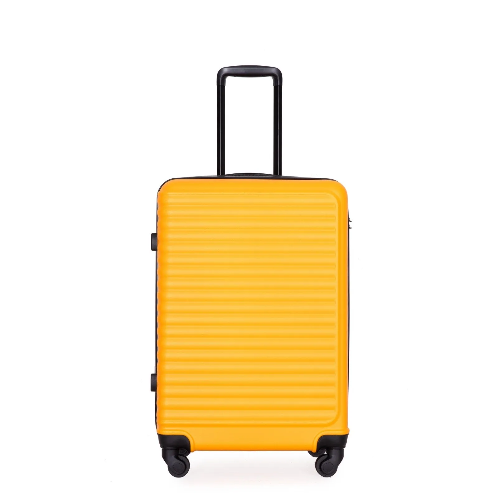 ABS 3 Piece Luggage Sets with TSA Lock and 2 Hooks, (20/24/28) Lightweight Suitcase with Spinner Wheels and Adjustable Pull Rod
