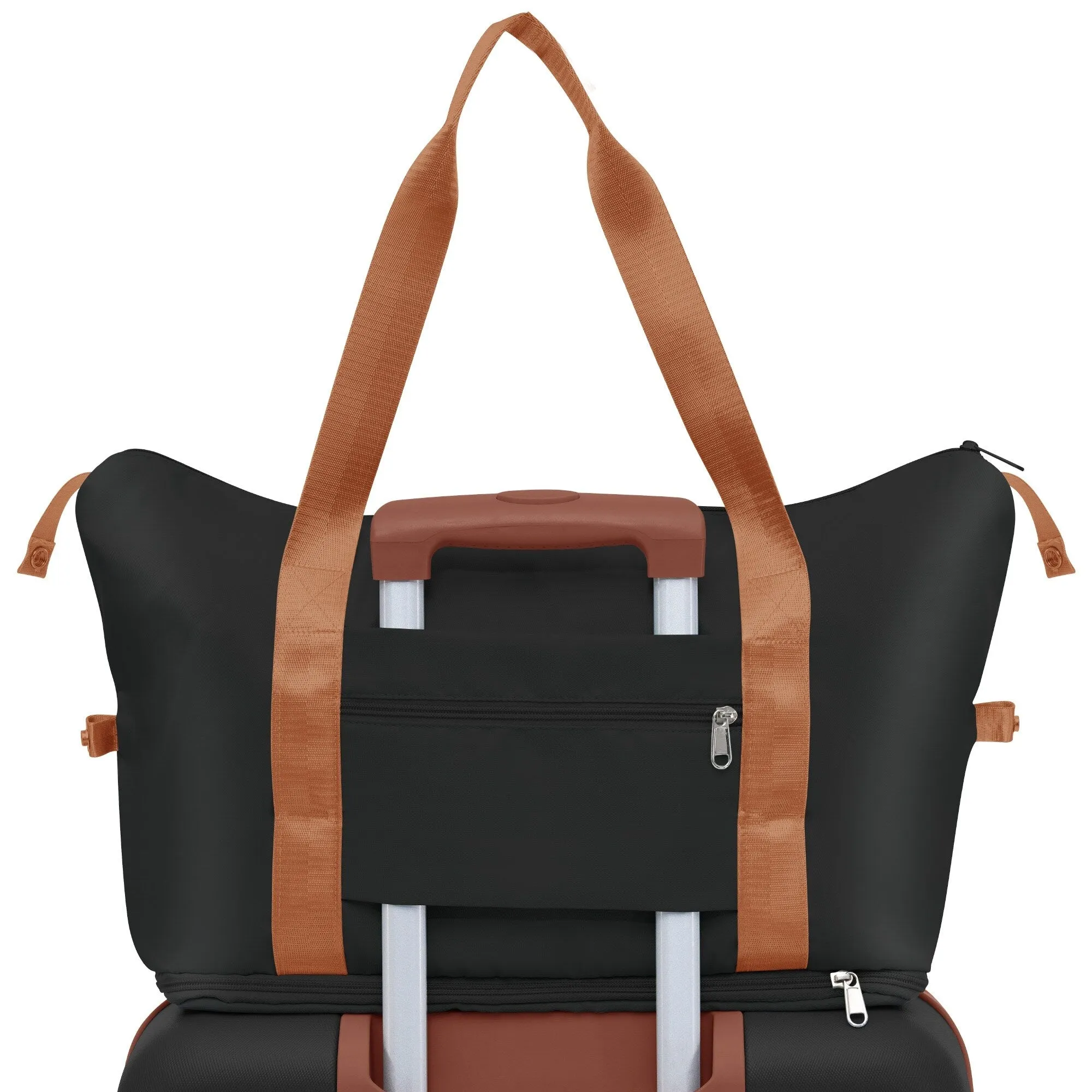 ABS Suitcase Set with Expandable Travel Bag and 4 Spinner Wheels, 4 Piece Luggage Sets with TSA Lock and Pockets