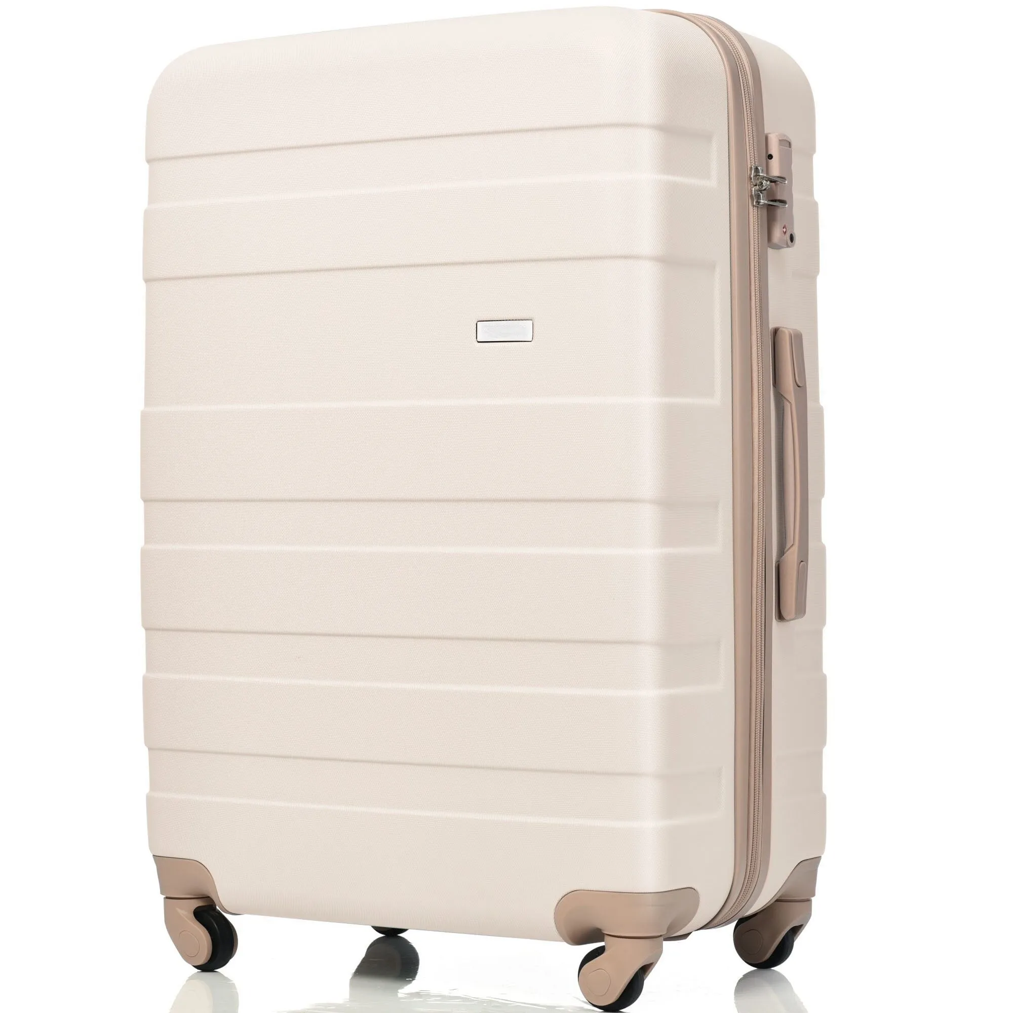 ABS Suitcase Set with Expandable Travel Bag and 4 Spinner Wheels, 4 Piece Luggage Sets with TSA Lock and Pockets