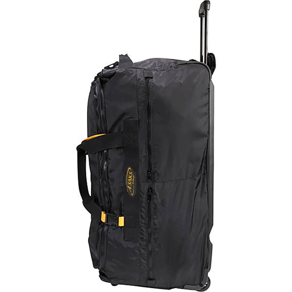 A.SAKS Rolling Trolley Duffel Bag 31-Inch Large Check-In, Expandable with 2-Wheels and Telescoping Handle