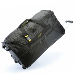 A.SAKS Rolling Trolley Duffel Bag 31-Inch Large Check-In, Expandable with 2-Wheels and Telescoping Handle