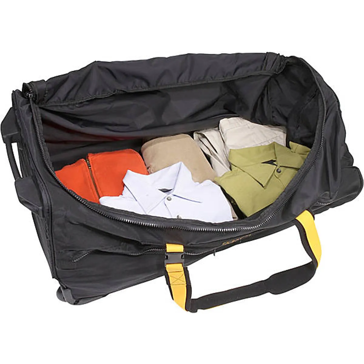 A.SAKS Rolling Trolley Duffel Bag 31-Inch Large Check-In, Expandable with 2-Wheels and Telescoping Handle