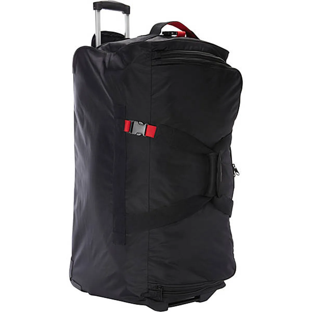 A.SAKS Rolling Trolley Duffel Bag 31-Inch Large Check-In, Expandable with 2-Wheels and Telescoping Handle