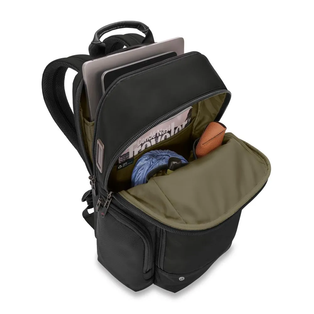 Briggs & Riley Recycled Day Bag Medium Multi-Pocket Backpack