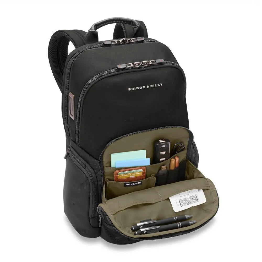 Briggs & Riley Recycled Day Bag Medium Multi-Pocket Backpack
