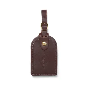 Chocolate Brown Leather - Luggage Tag