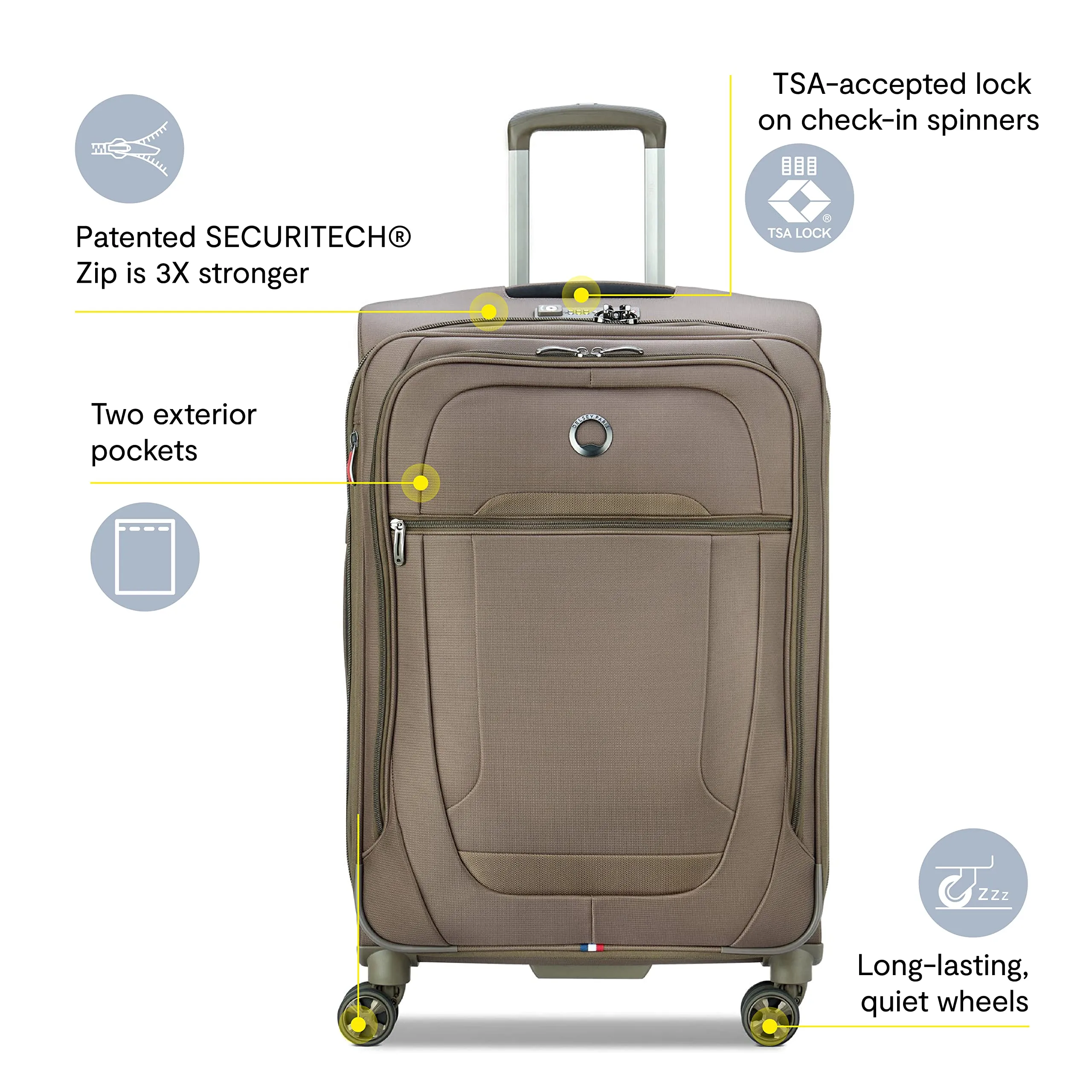 Delsey Paris Helium DLX Softside Expandable 29" Luggage with Spinner Wheels