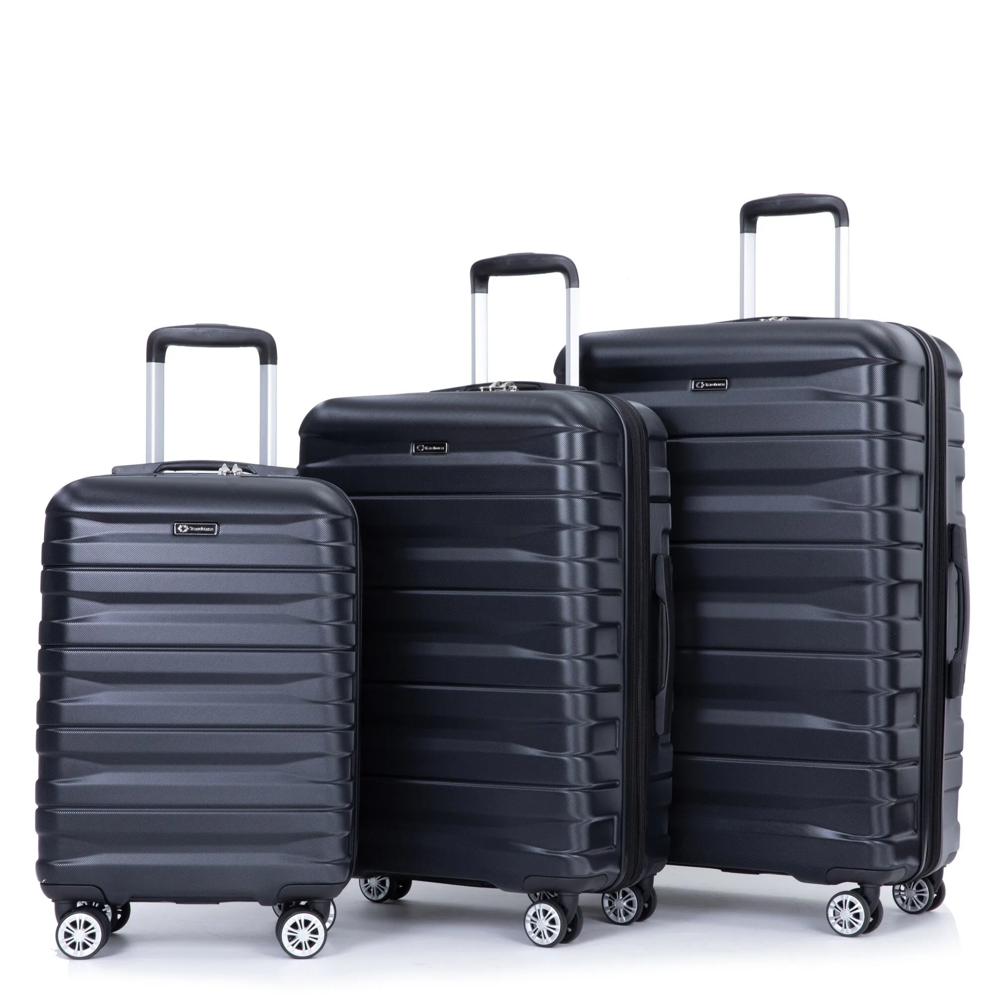 Double Spinner Wheels Luggage Sets with Hooks and TSA Lock