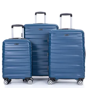 Double Spinner Wheels Luggage Sets with Hooks and TSA Lock