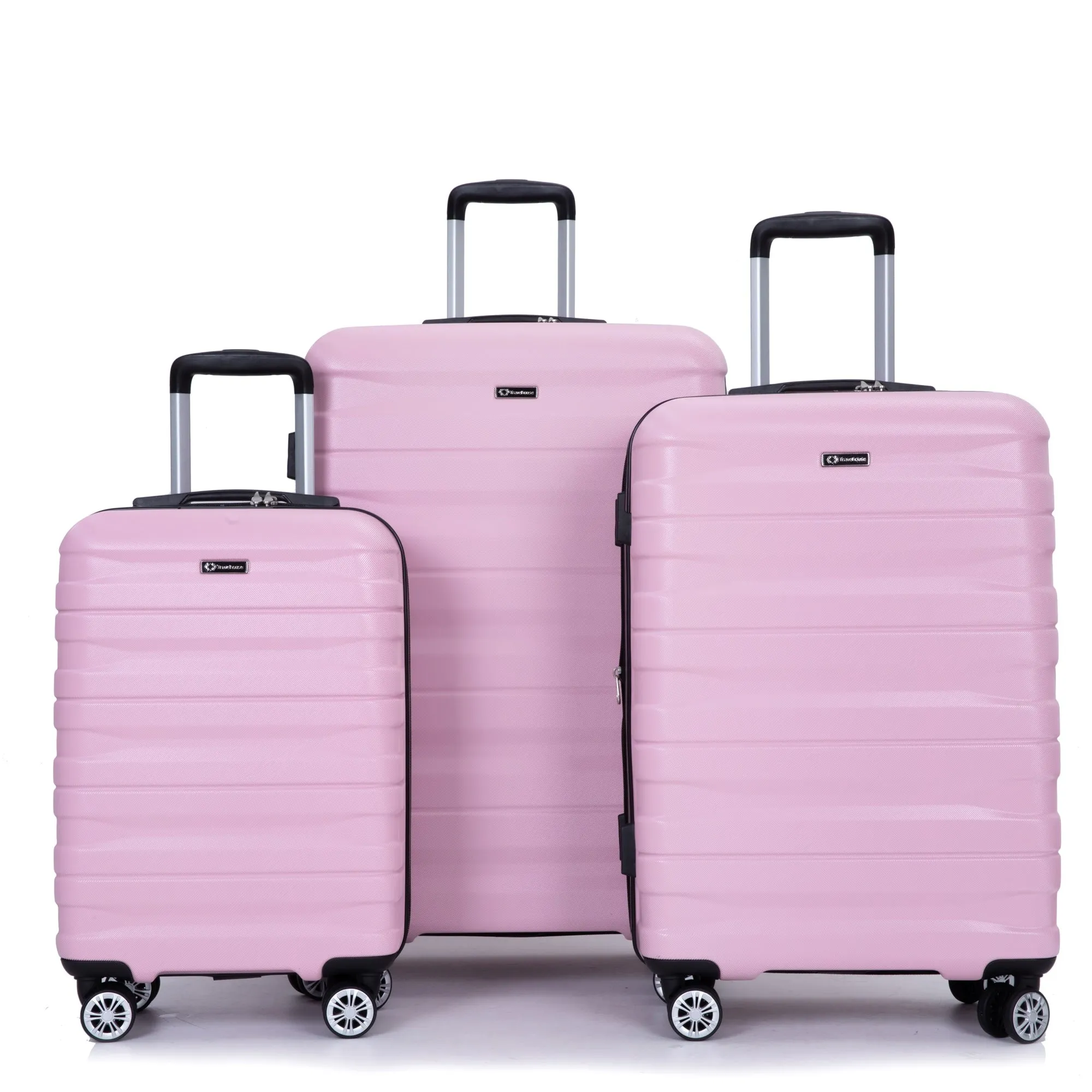 Double Spinner Wheels Luggage Sets with Hooks and TSA Lock