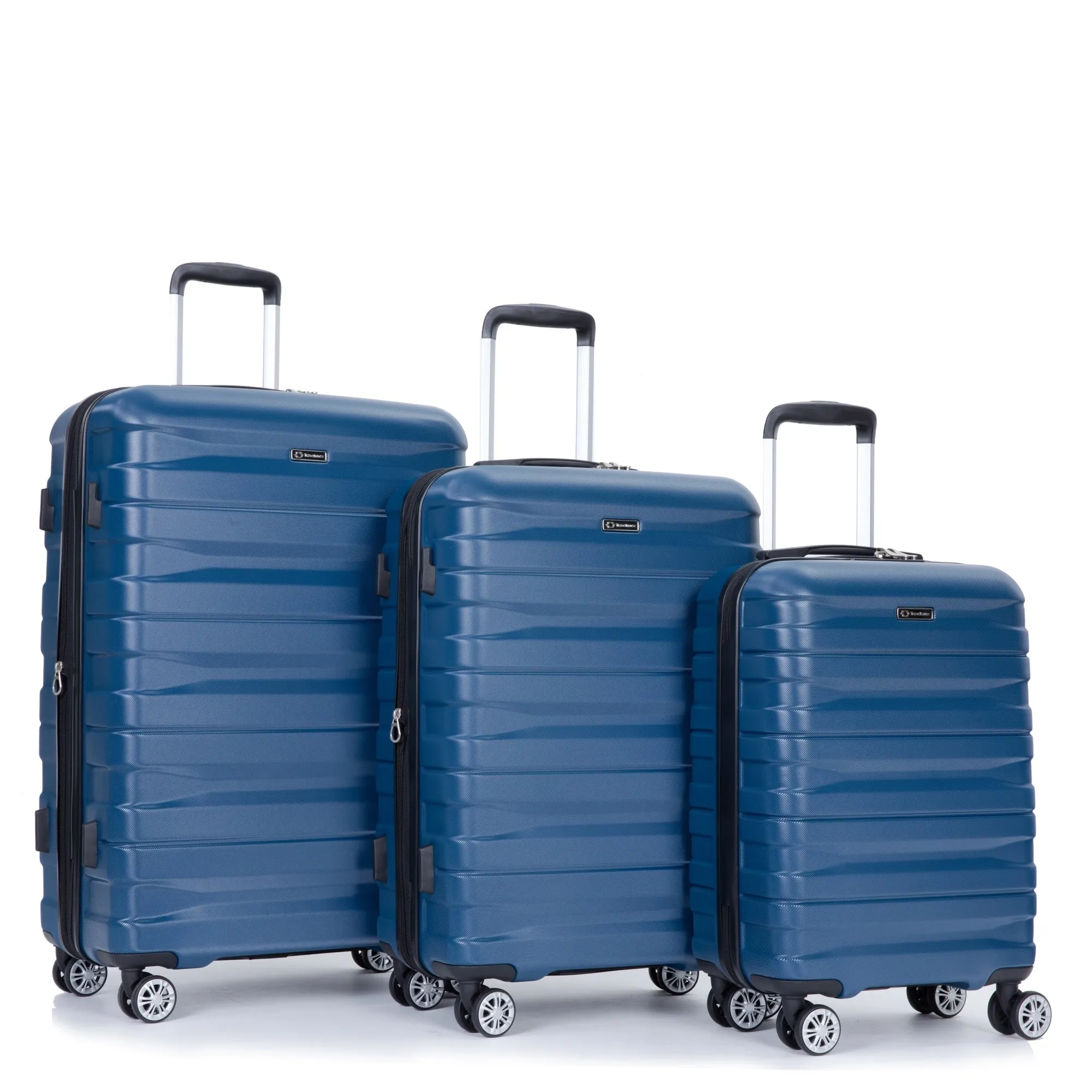 Double Spinner Wheels Luggage Sets with Hooks and TSA Lock