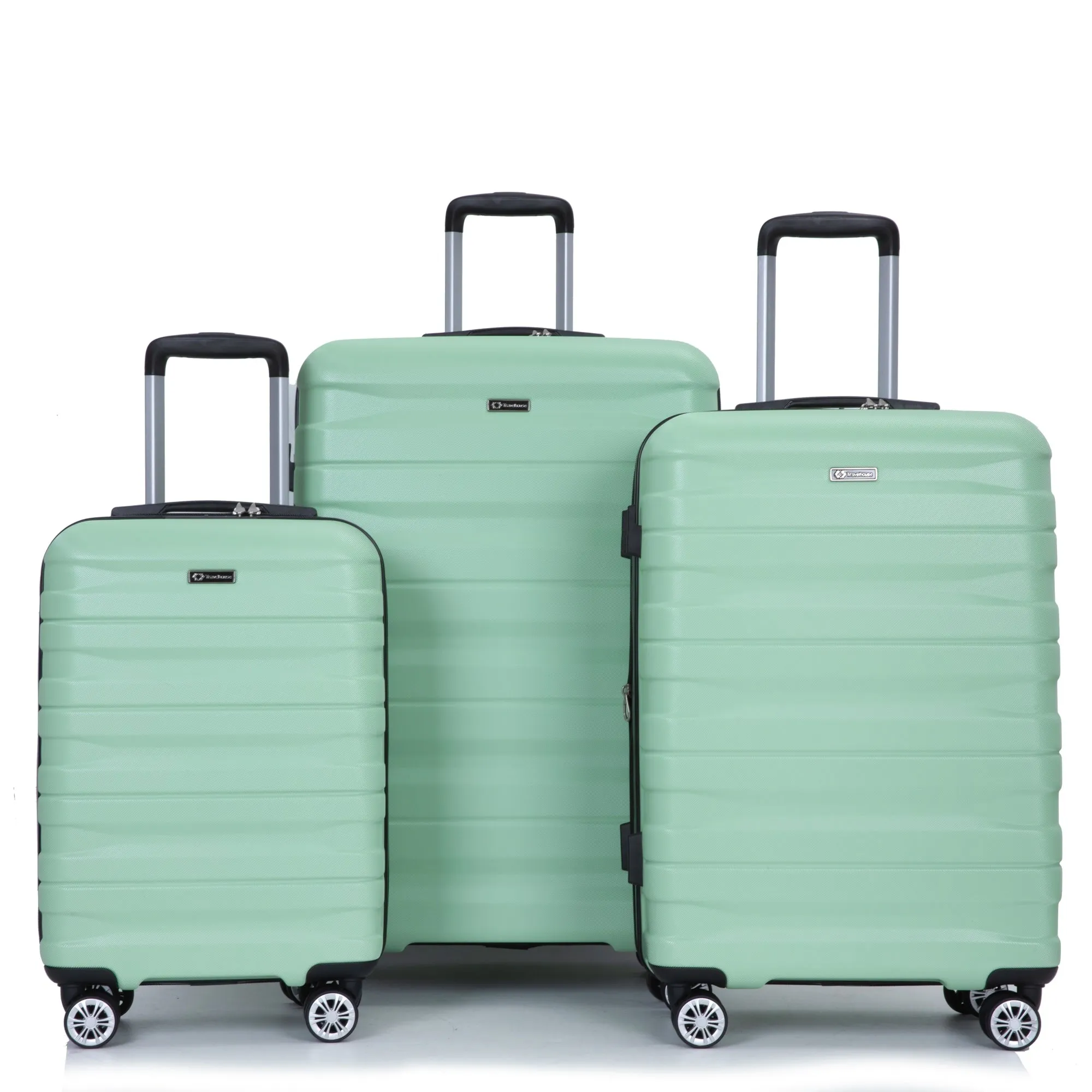 Double Spinner Wheels Luggage Sets with Hooks and TSA Lock