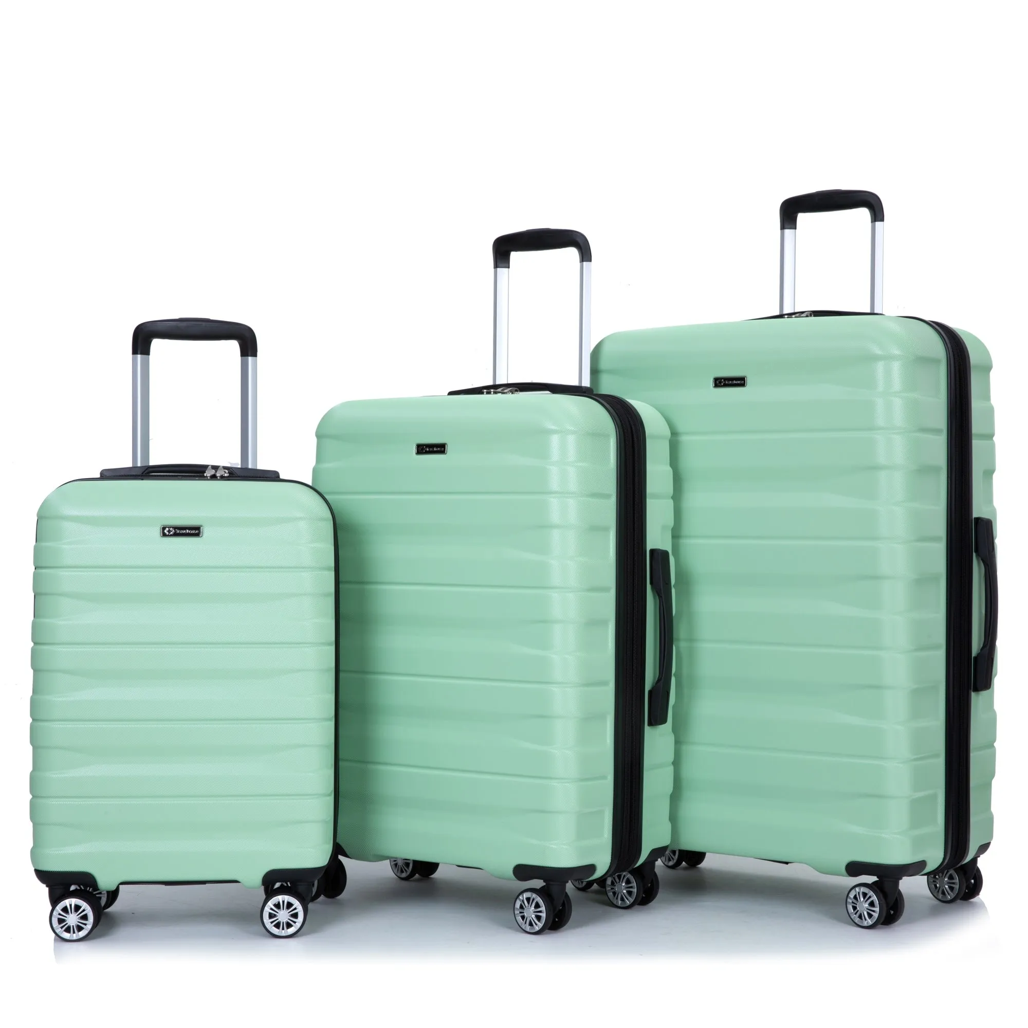 Double Spinner Wheels Luggage Sets with Hooks and TSA Lock