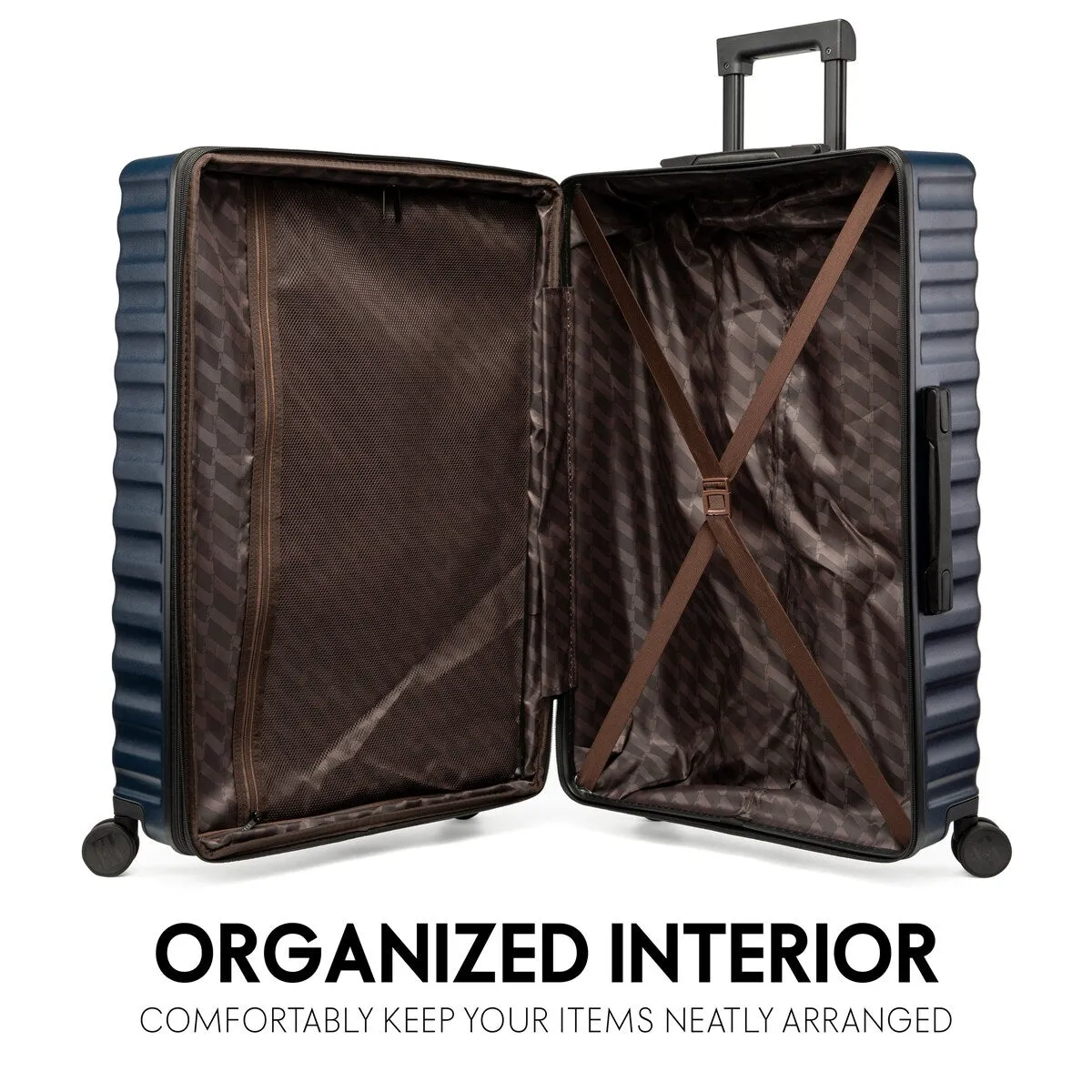 ELLE Excursion 3 Piece Expandable Chic Spinner Luggage Set