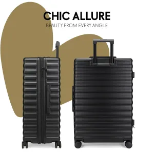 ELLE Excursion 3 Piece Expandable Chic Spinner Luggage Set