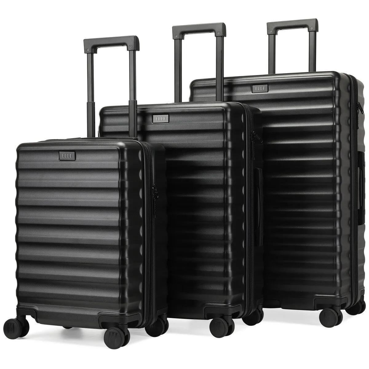 ELLE Excursion 3 Piece Expandable Chic Spinner Luggage Set
