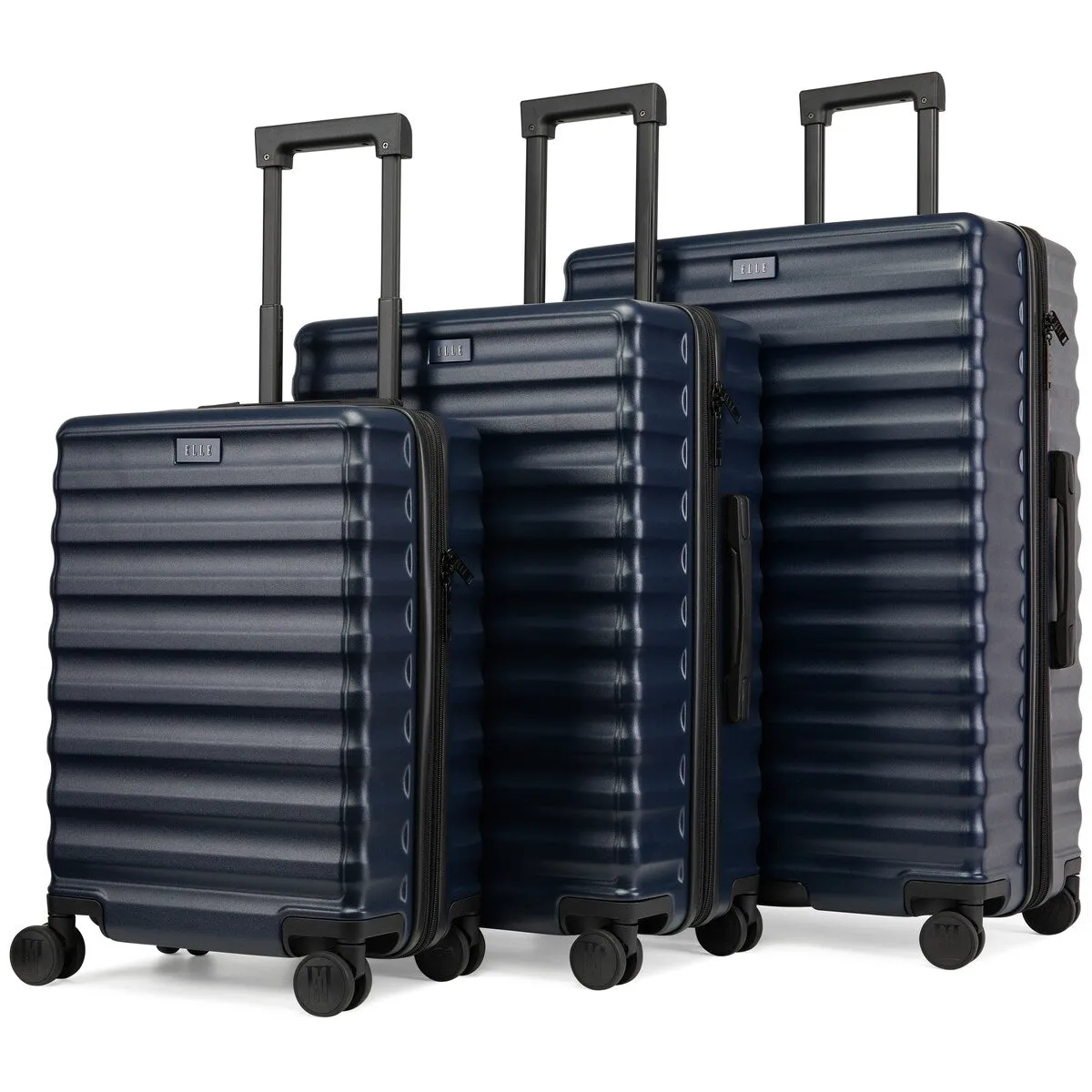 ELLE Excursion 3 Piece Expandable Chic Spinner Luggage Set