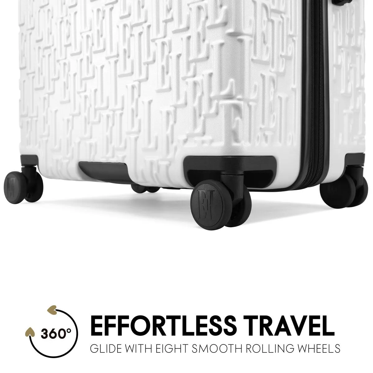 ELLE Wayfarer 3 Piece Expandable Monogram Spinner Luggage Set