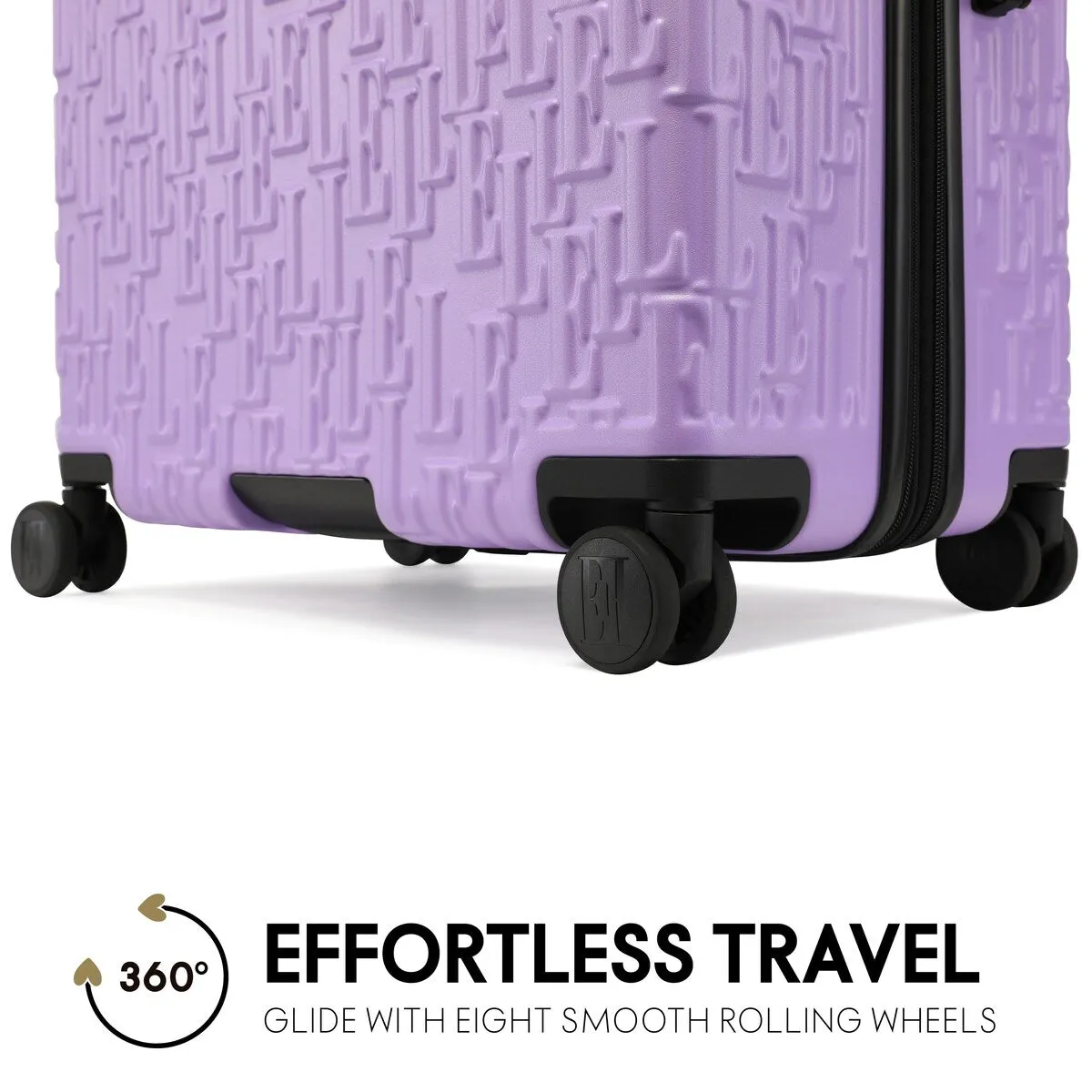 ELLE Wayfarer 3 Piece Expandable Monogram Spinner Luggage Set