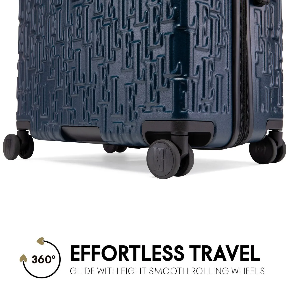 ELLE Wayfarer 3 Piece Expandable Monogram Spinner Luggage Set