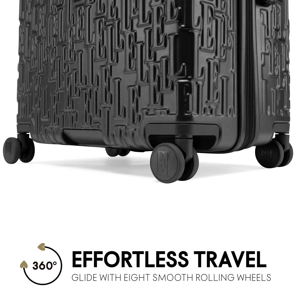ELLE Wayfarer 3 Piece Expandable Monogram Spinner Luggage Set