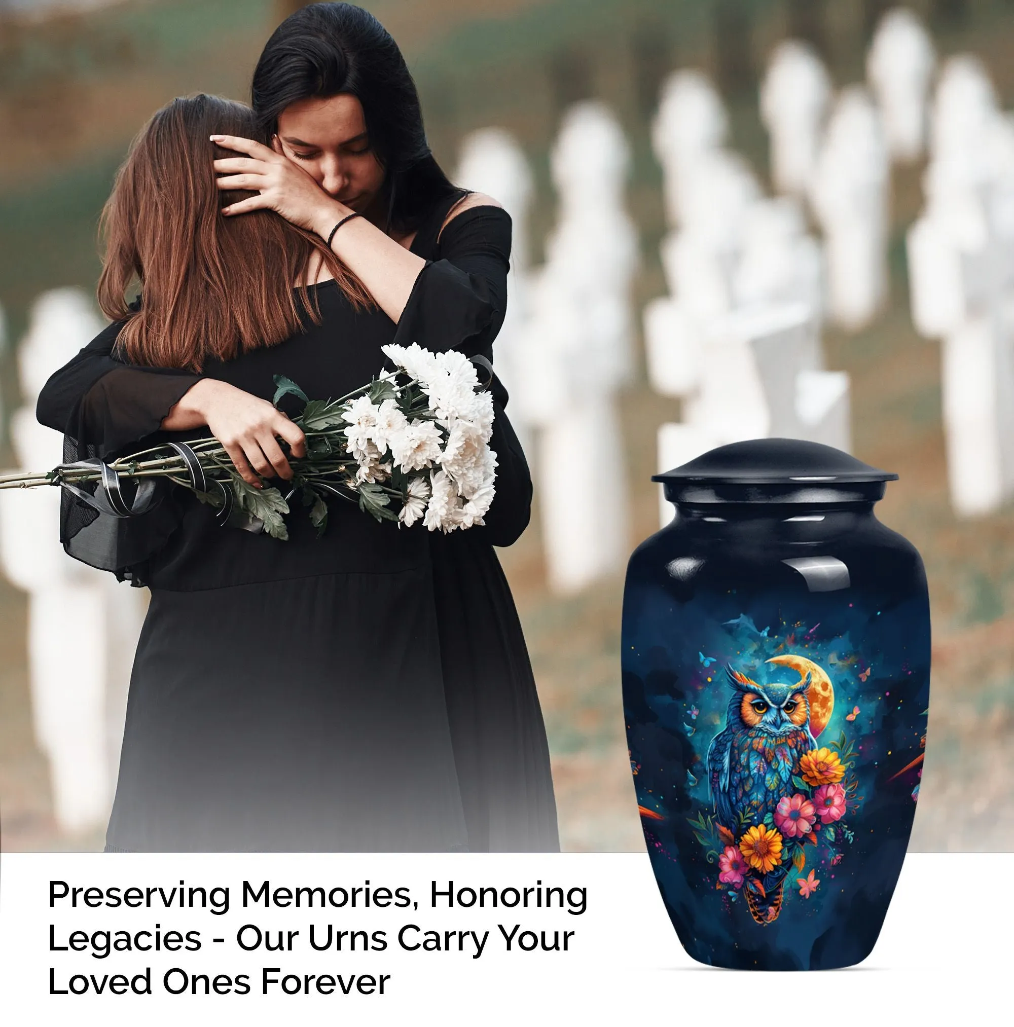 Eternal Lasting Tribute: Owl Urn, Your Special Memorial for Dad
