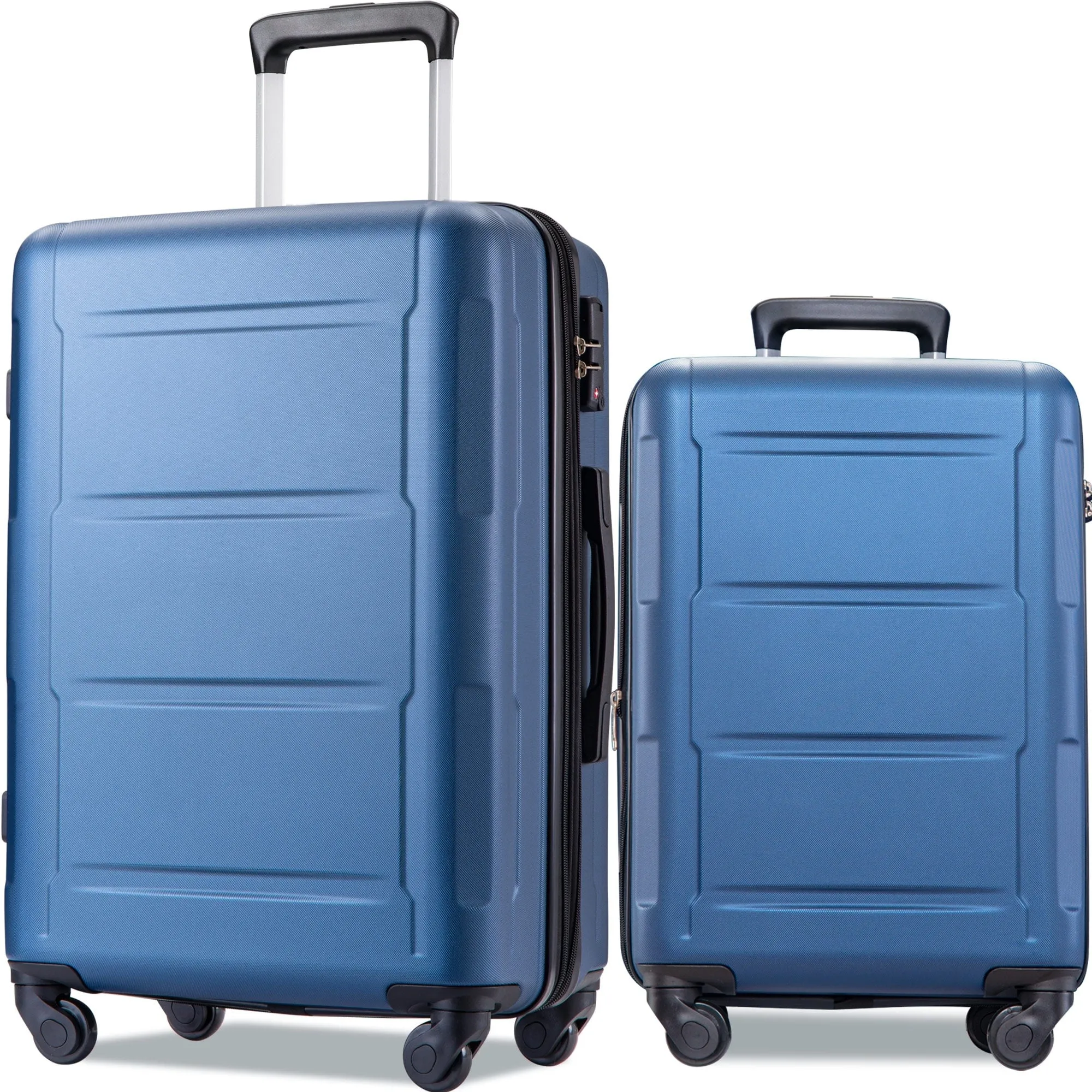 Expanable Spinner Wheel 2 Piece Luggage Set ABS Lightweight Suitcase with TSA Lock 20" 28"