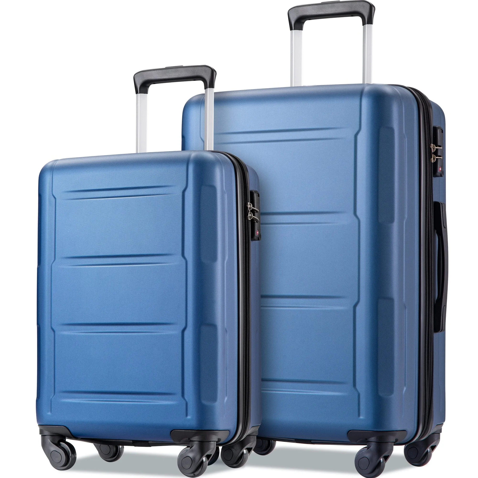Expanable Spinner Wheel 2 Piece Luggage Set ABS Lightweight Suitcase with TSA Lock 20" 28"