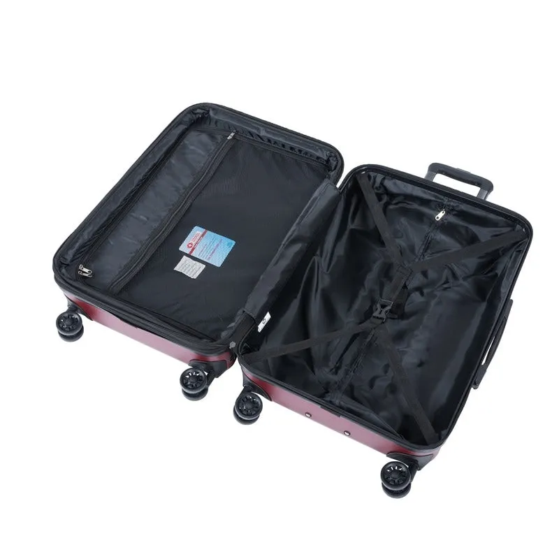 Expandable ABS PC Lightweight 3 Piece Luggage Sets with TSA Lock